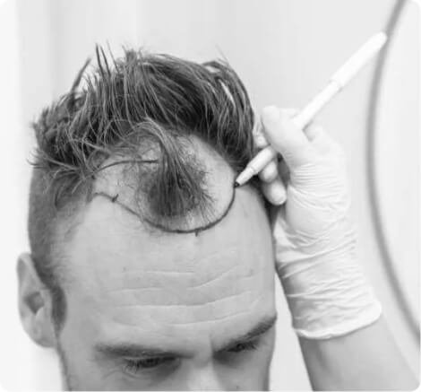 Direct hair implantation (DHI)