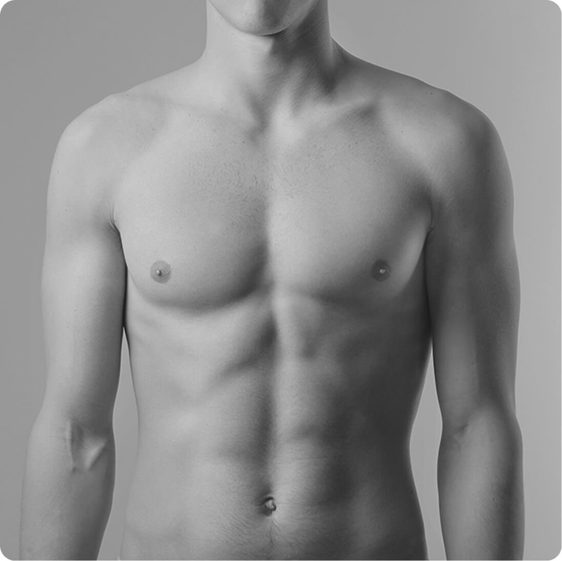Chest contouring result